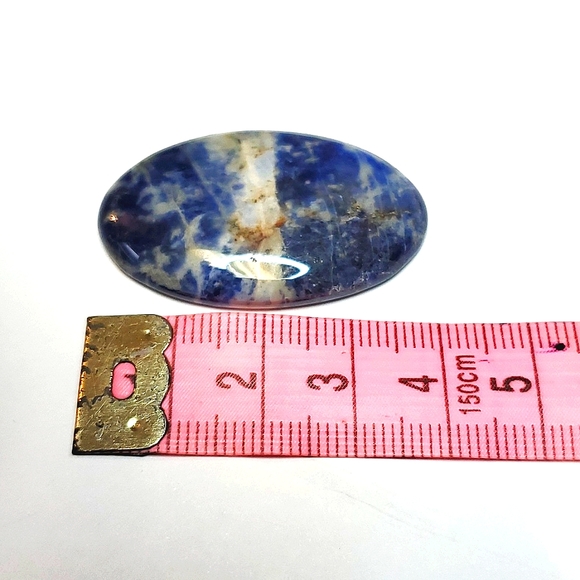 Sodalite oval cabochon - Jewelry crystal lot #013 - Picture 3 of 5